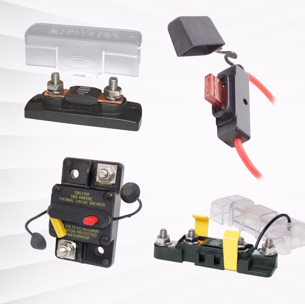 Examples of fuses used in DIY camper van builds