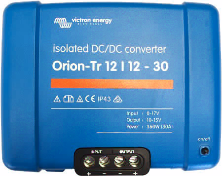 A Victron DC to DC charger