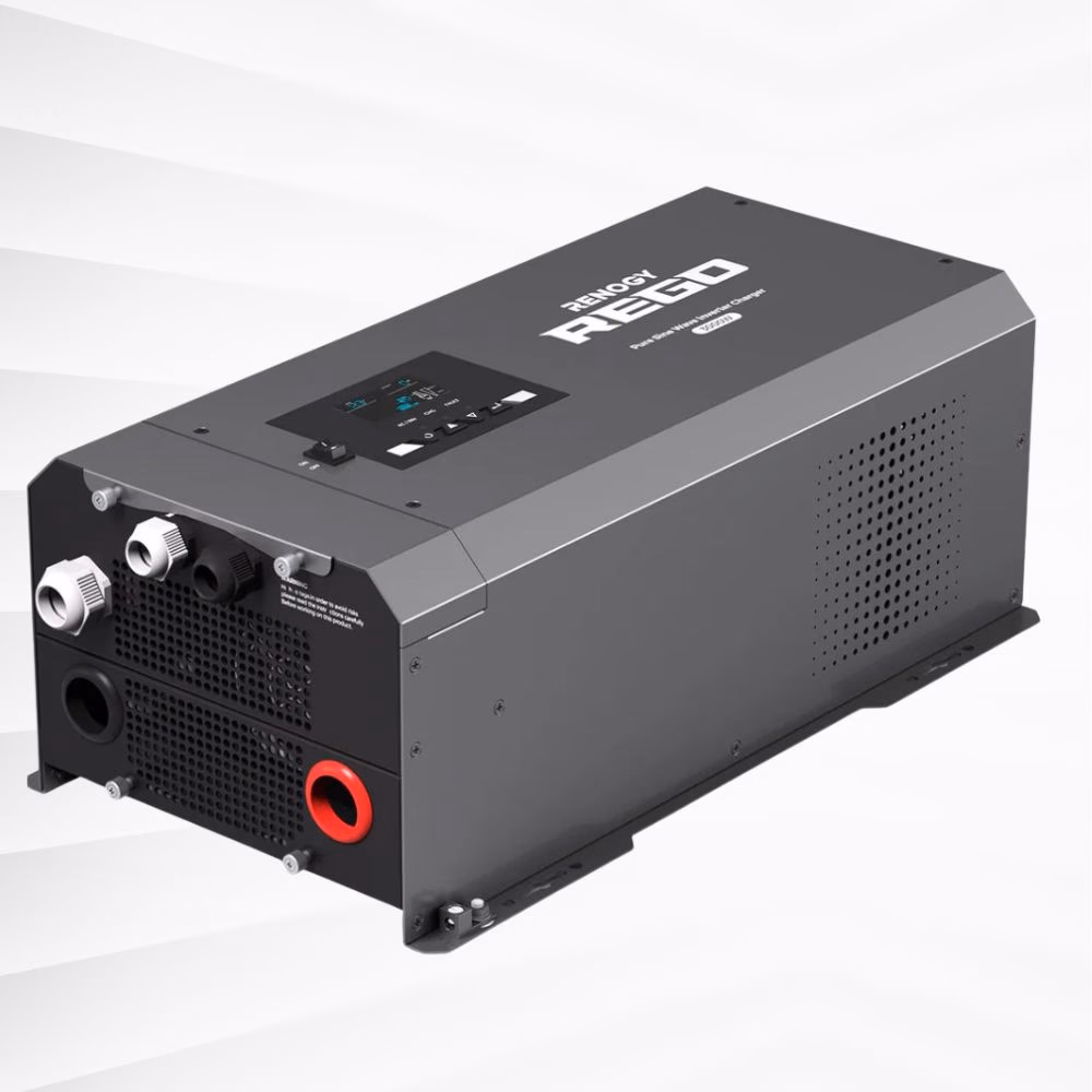 Inverter chargers power batteries when hooked up to shore power