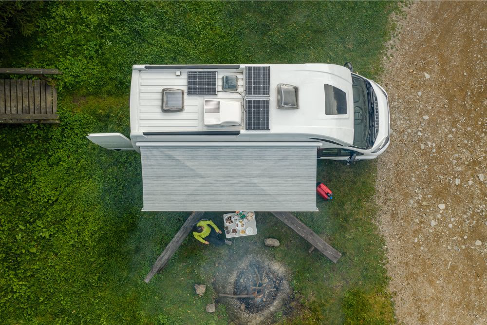 Solar Panels on a van roof